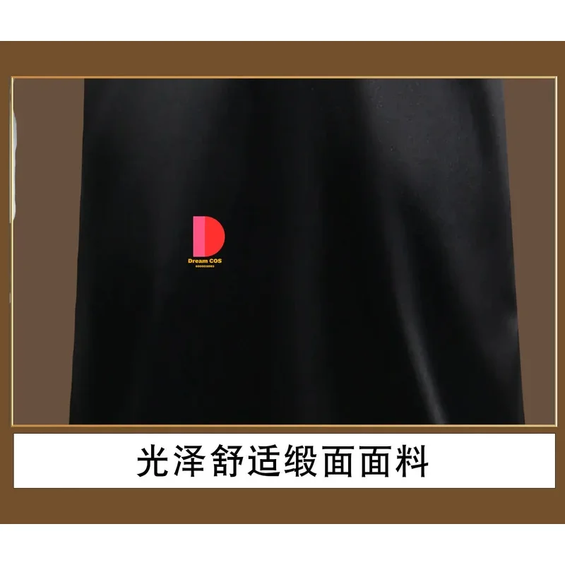 New Arrival Anime Camearra Cosplay Costume for Long Black Dress Headwear Neckwear Full Set Halloween Party Suit Women cm;5