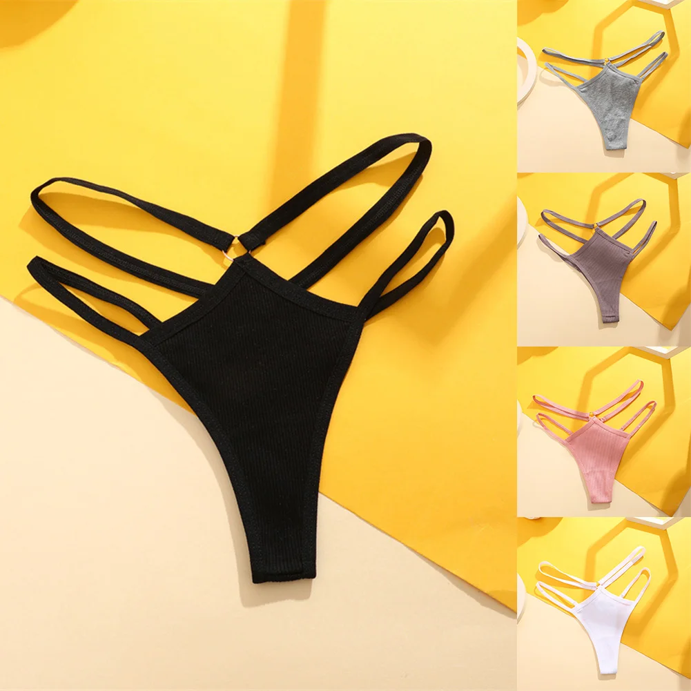 

Women's Underwear Sports Sexy Seamless Briefs Double Breathable Lingeries Sexy Hot Waistband Diamond Girl Thong Women's Panties