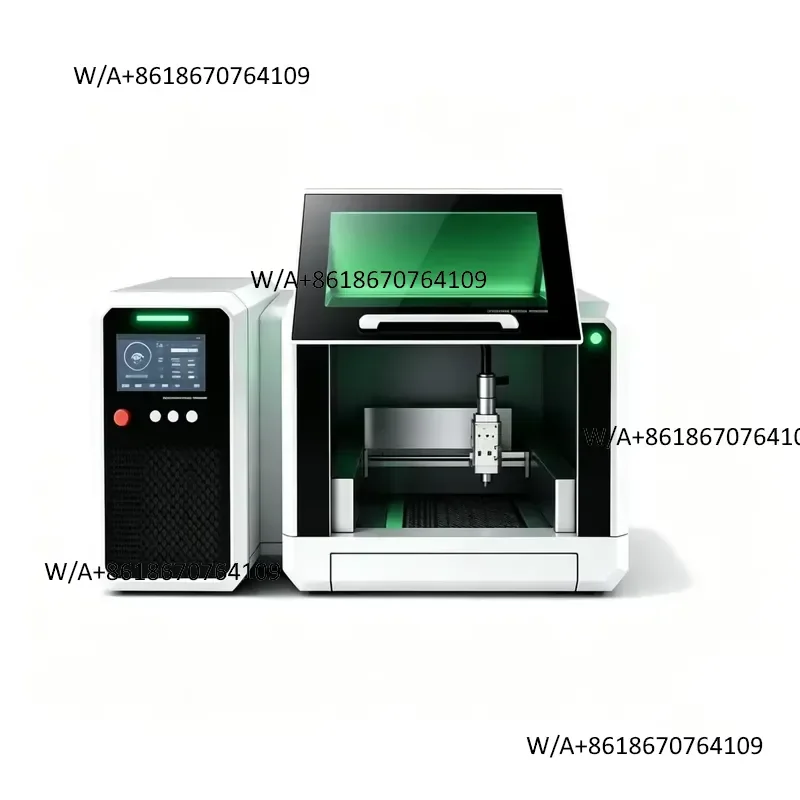 New Desktop Fiber Cutting Machine 800W Automatic HIWIN Guiderail for Metal Sheet 2mm DIY Workshop Home Use
