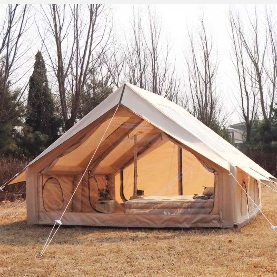 Two Room Large Inflatable Tent House for Camping Adult 8-10 Person