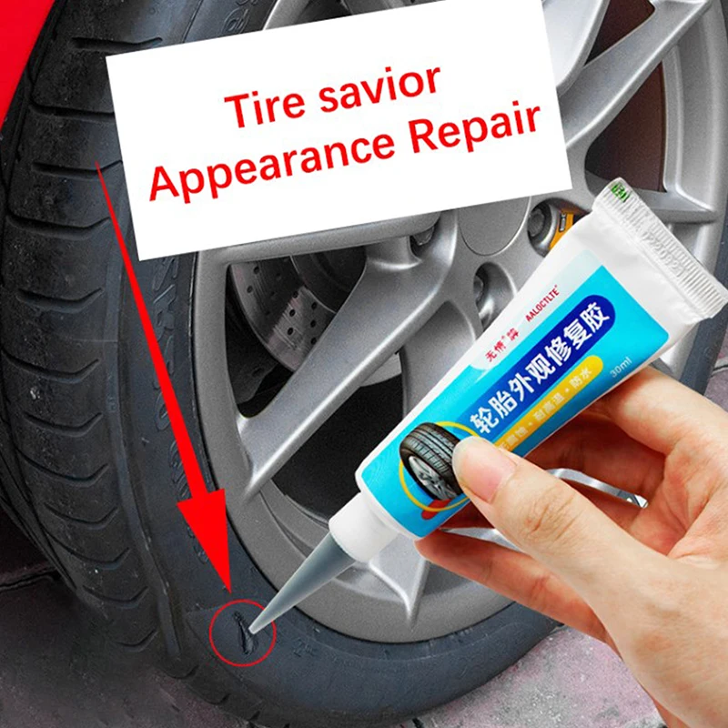 Black Tyre Repair Instant Car Tire Repair Glue Liquid Strong Rubber Glues Wear-resistant Rubber Non-corrosive Adhesive Glue