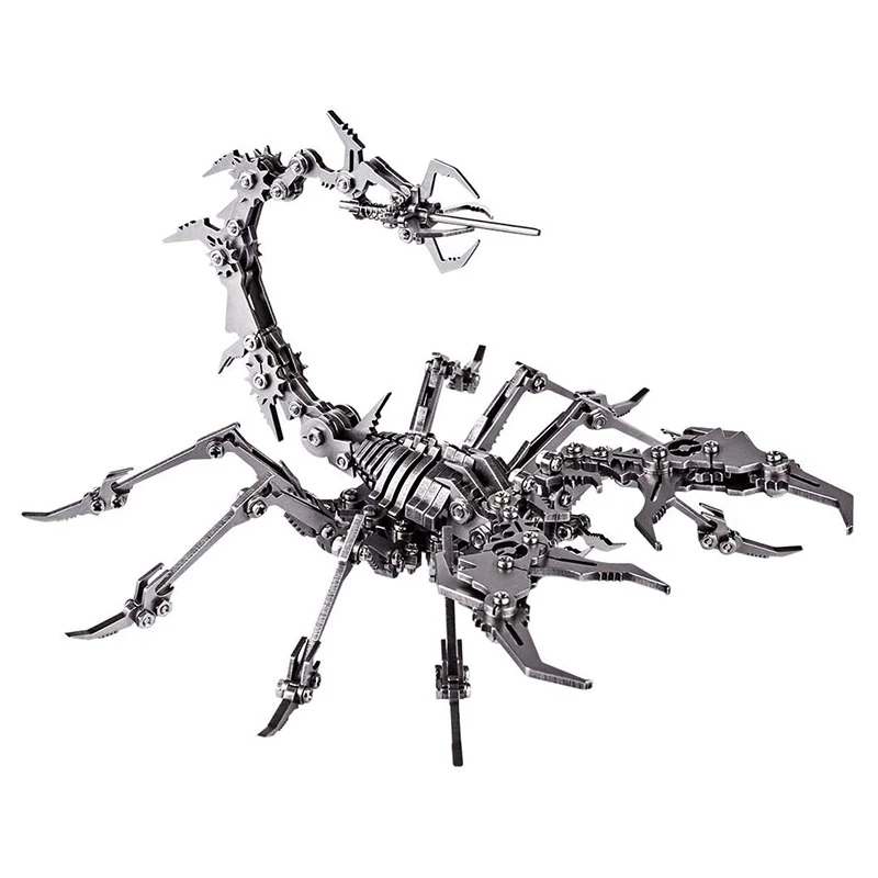 3D Metal Puzzle DIY Model Kit, Detachable 3D Puzzle, Suitable For Children 10-12 Years Old, Desktop Decoration, Scorpion