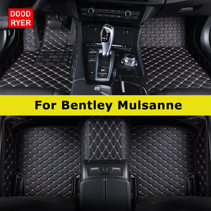 DOODRYER Custom Car Floor Mats For Bentley Mulsanne 5seats Model Auto Carpets Foot Coche Accessorie