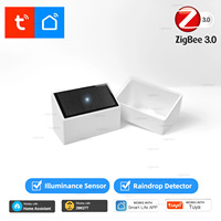 Zigbee 3.0 Rain Sensor Bright Lux Light Tuya Smart Rainwater Detector Raindrop Detection For Smart Life Home Assistant 2MQTT