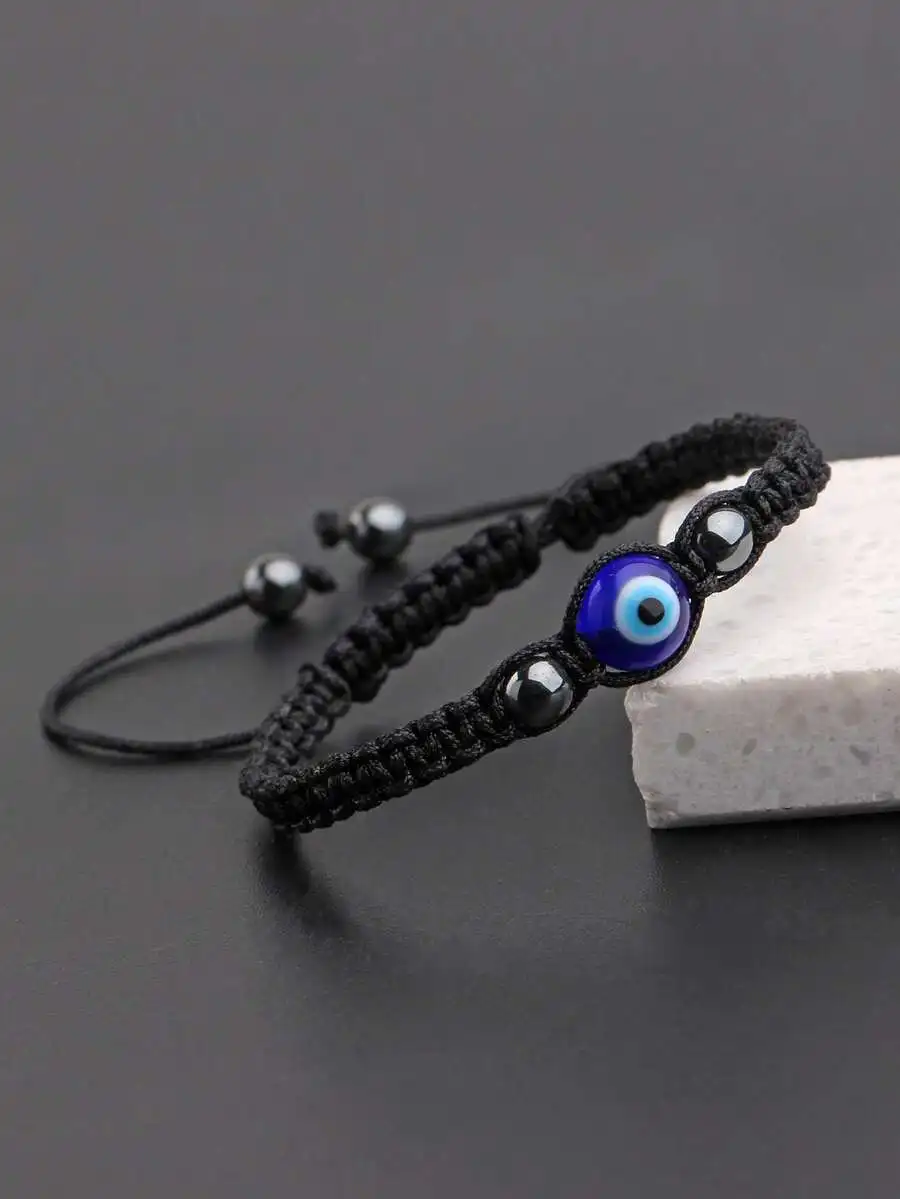Pulsera Decorativa de Ojo Turco para Hombre, Moderna y Popular, para Regalo de Joyería y para un Look Elegante