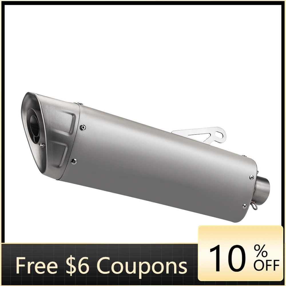 

STLF 51mm Universal Motorcycle Exhaust for R1 R3 R6 Ninja400 ZX6R CBR500 S1000RR XMAX for M12 Mufflerr Titanium Alloy