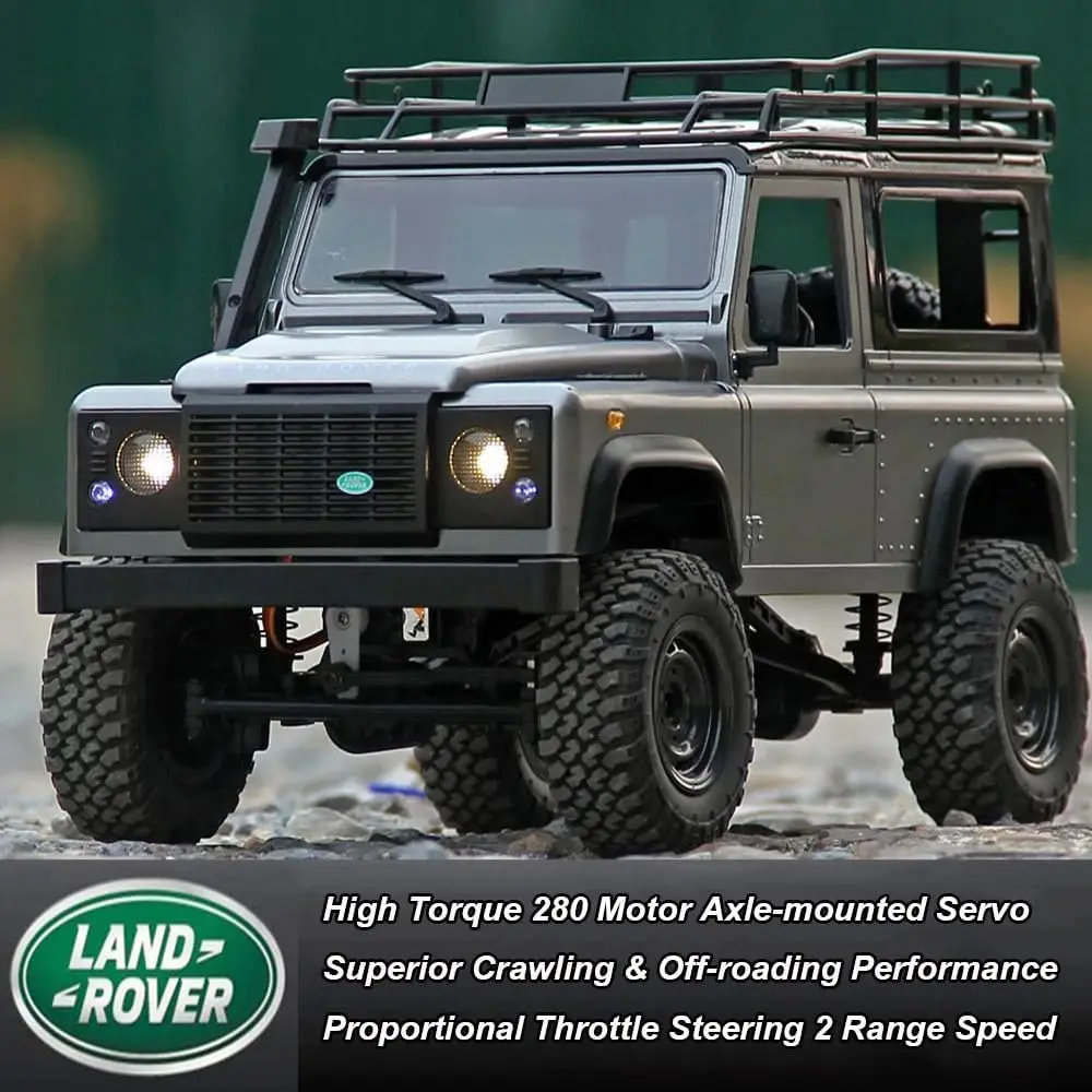 MN99S RC Rock Crawler 4x4 Land Rover RC Crawler 1/12 Scale | Remote Control Truck All Terrain Proportional Throttle Steering 280