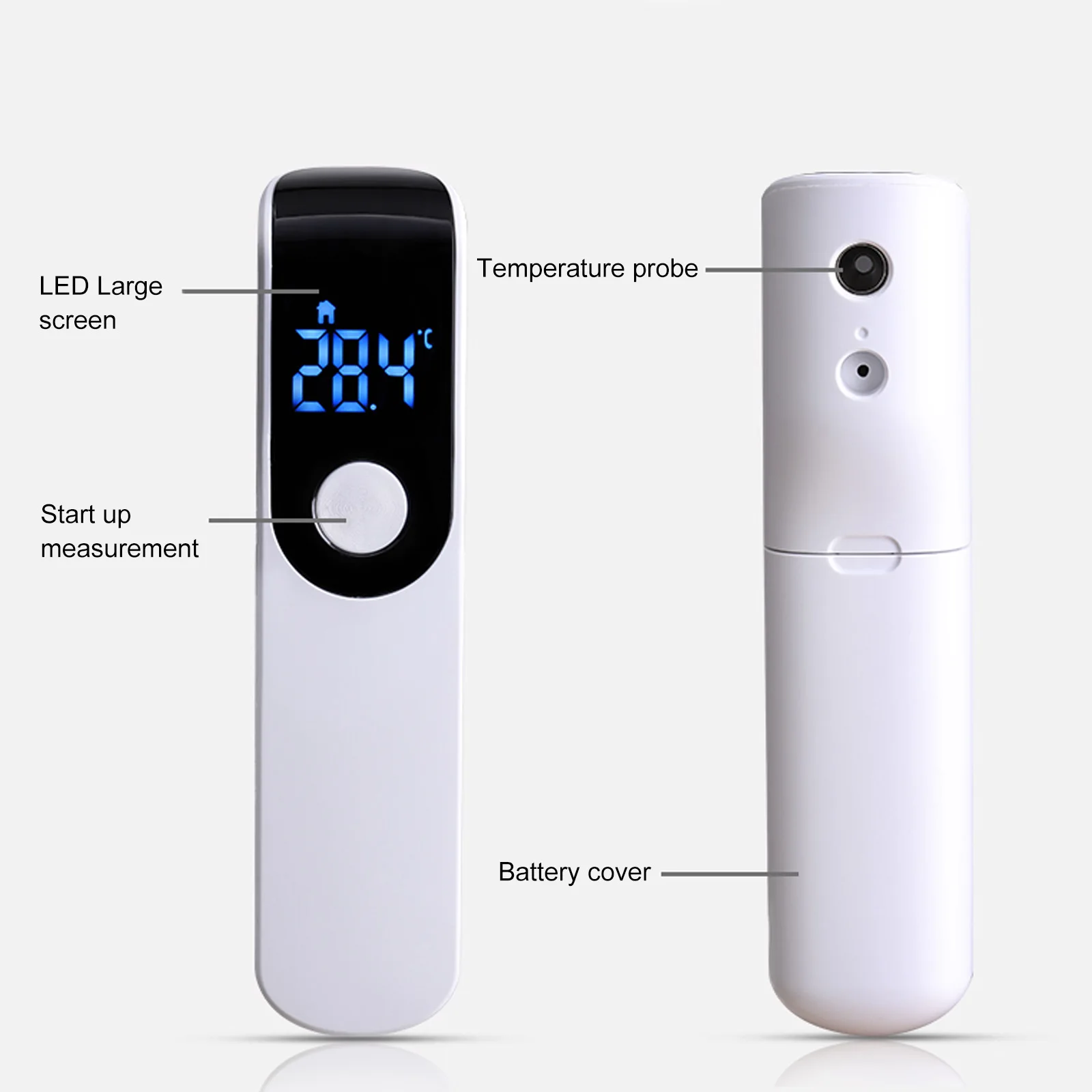 Digital Forehead Thermometer Non-contact Infrared Thermometer Temperature Measurement with Probe Auxiliary Light