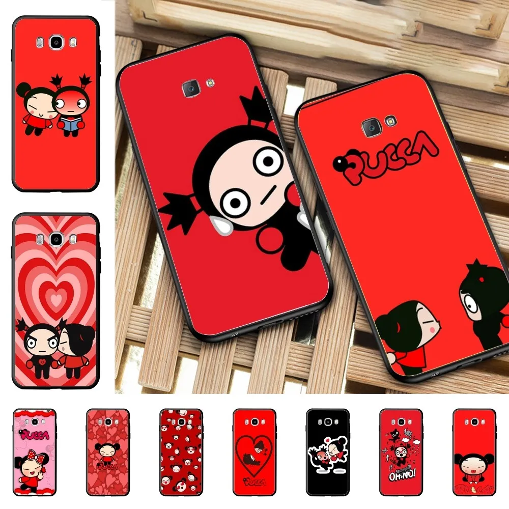 Cartoon P-Pucca G-Garu Phone Case For Samsung J 7 Plus 7core J7 Neo J6 Plus Prime J6 J4 J5 Mobile Cover