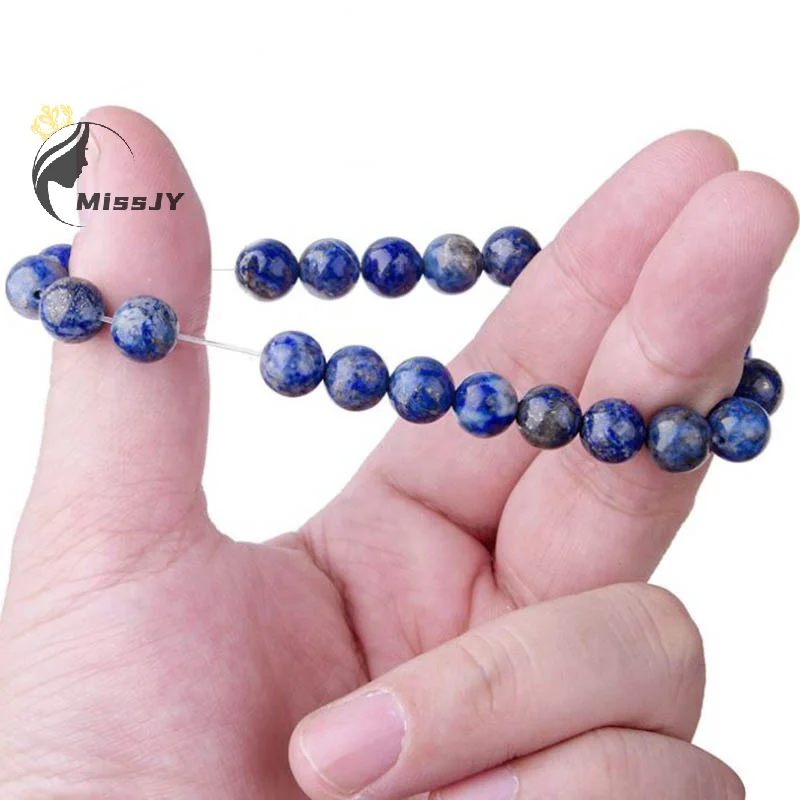 8mm Natural Lapis Lazuli Beads Bracelets Unisex Elastic Bangle Natural Stone Round Beads Bracelet For Men Women Jewelry Gifts