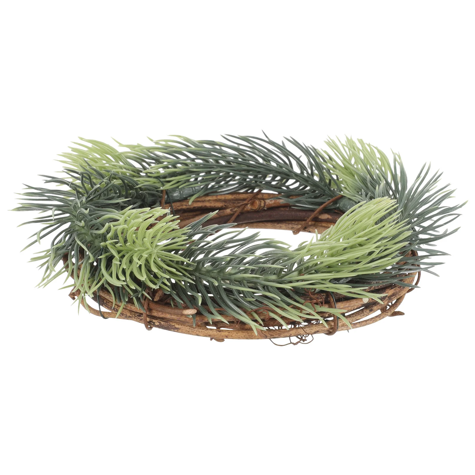 

Simulation Pine Branch Wreath Decorative Hanging Festival Door Window Garland Decor for Front Door Tabletop Holiday Party
