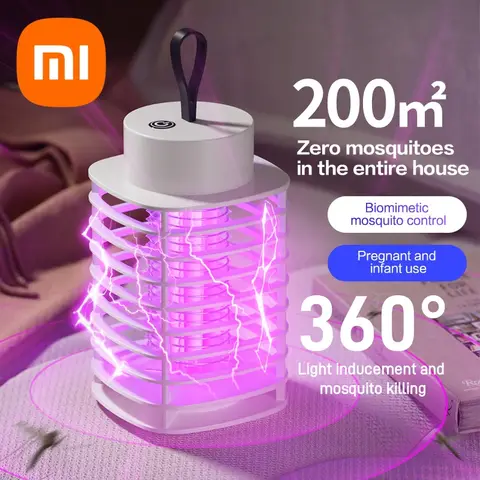 스마트 LED 모기 킬러 램프 – 실내 전기 충격형 휴대용 USB 벽걸이