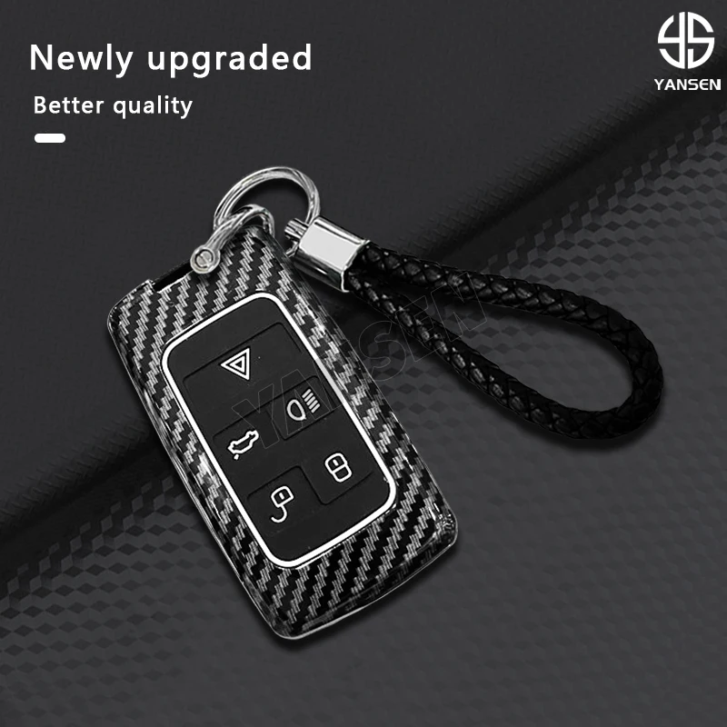 For Land Rover Range Rover Sport Evoque Freelander 2 Jaguar XE XJL X XJ C-X16 V12 Guitar Key Case Cover Shell Fob Accessories