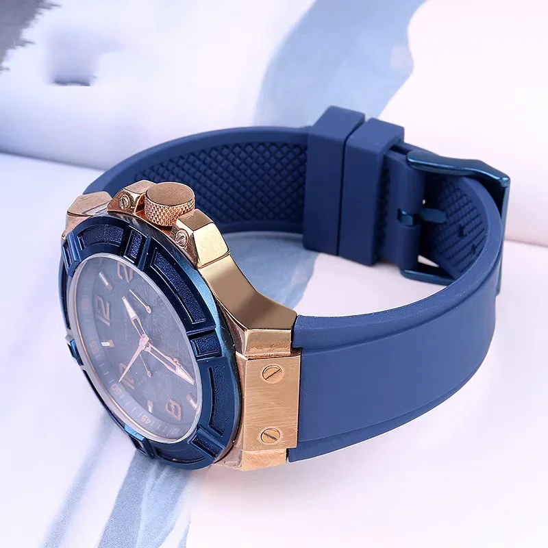 For GUESS Watch Band W0247G3 W0040G3 W0040G7 Series 22mm Silicone Strap Sport Waterproof Rubber bracelet