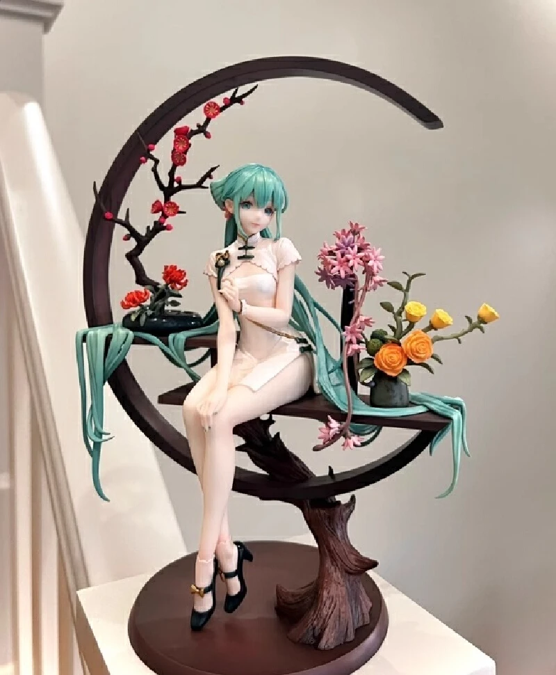 In Magazzino Shaohua 1/7 Fatto A Mano Songji Paese Stile Antico Cheongsam Modello Anime Figura Ornamento Pvc Action Figure Giocattolo Genuino