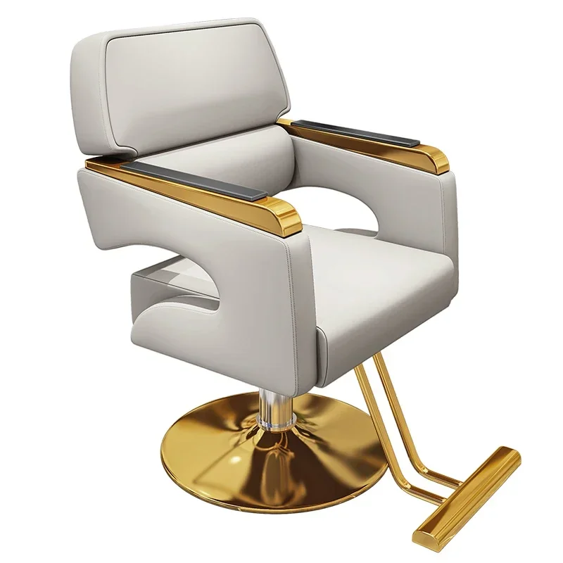 Chaise de barbier en spandex pour hommes, équipement de jeu esthétique, chaise de barbier de maquillage, fauteuil inclinable de beauté, cosmétique, décoration