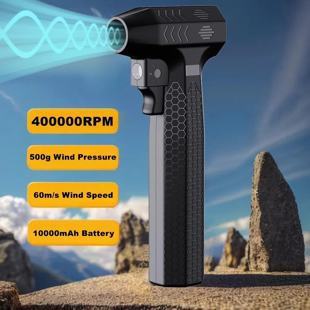 

400000RPM Powerful Air Blower 500g Wind Pressure Violent Turbo Jet Blower 60m/s Speed Strong Snow Blowing Duster Cleaning Fan