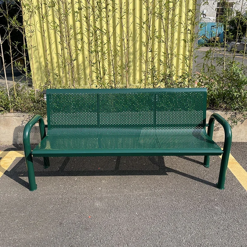Park Chair Outdoor Bench Tennis Court Rest Outdoor Court Leisure Iron Stainless Steel Chair