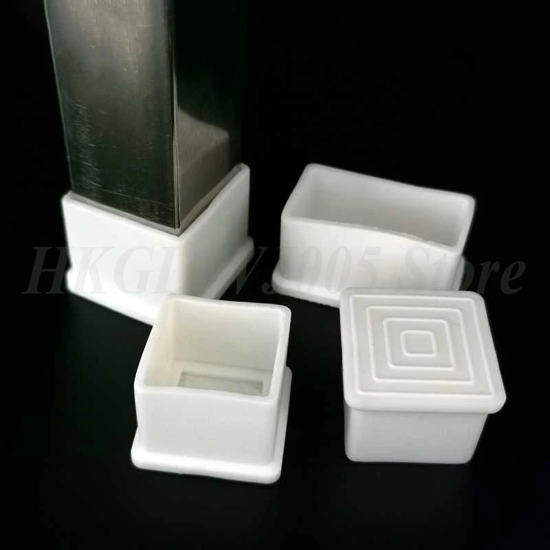 Square/Round White PVC Soft Rubber Pipe Sleeve Tube Cap Table Chair Foot Pad Protective Cover Wear-resistant Anti Slip 10-100mm image 5