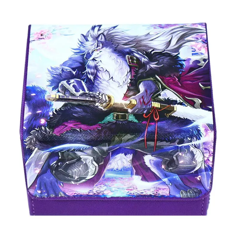 

Yu-Gi-Oh! Folgo, Justice Fur Hire DIY Large Capacity Leather Card Box Thickened Anime Game Collection Card Storage Box