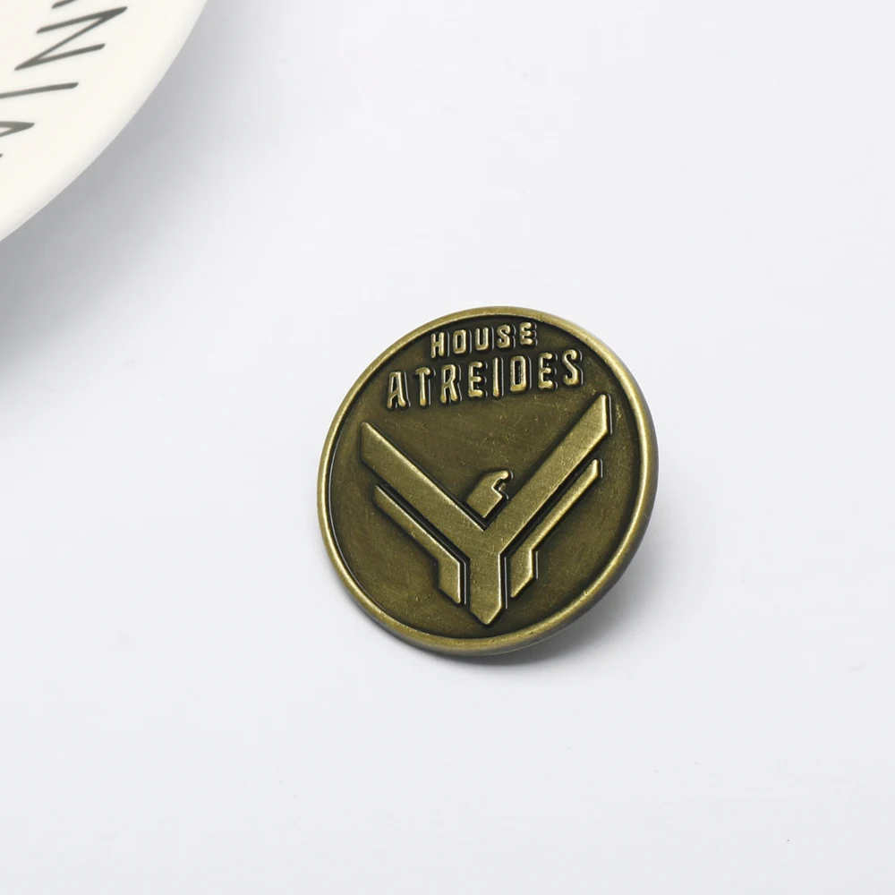 Science Fiction Movie Dune Vintage Brooch House Atreides Frank Herbert Commemorative Badge Pin For Men Women Backpack Jewelry