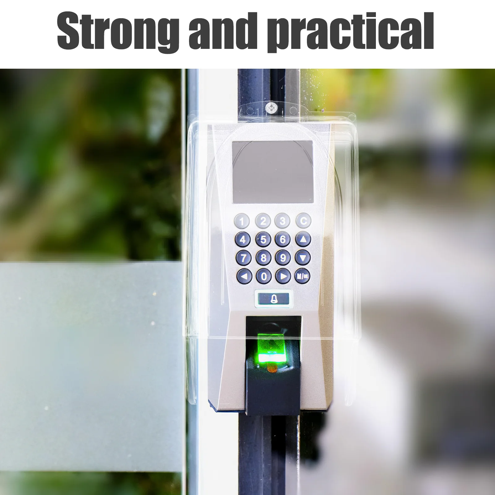 Waterproof Transparent Doorbell Rain Cover 8.37x4.76x3.14 for Control Keypad Weather Resistant Protection Plastic