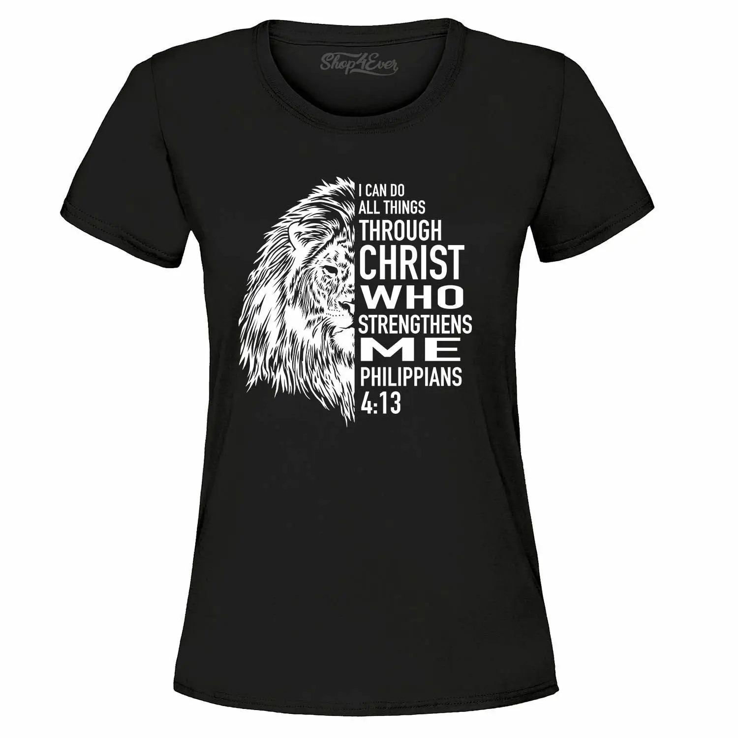 

Женская футболка «I Can Do All Things Through Christ» Филиппийцам 4:13 рубашек