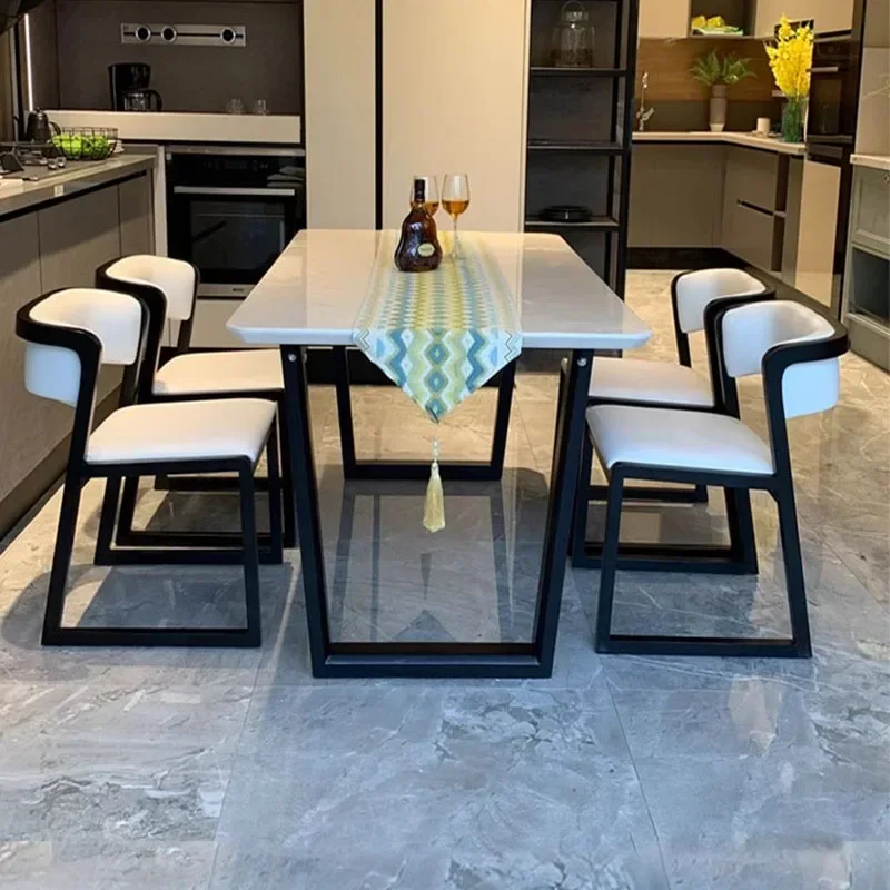 

Relaxing Design Dining Table Rectangle Modern Minimalist Coffee Dining Table Living Waterproof Mesa Comedor Kitchen Furniture