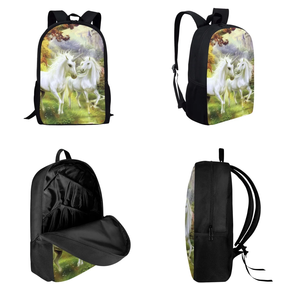 Animal Unicorn Pattern Schoolbags For Boys Teenager Girls Stylish Casual Backpacks Large Capacity Book Bags Children's Mochila