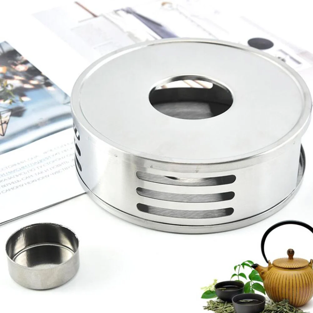 Stainless Steel Stove Glass Warmer Heating Base Tea Warmer tea warmer set base teapot warmer stainless steel