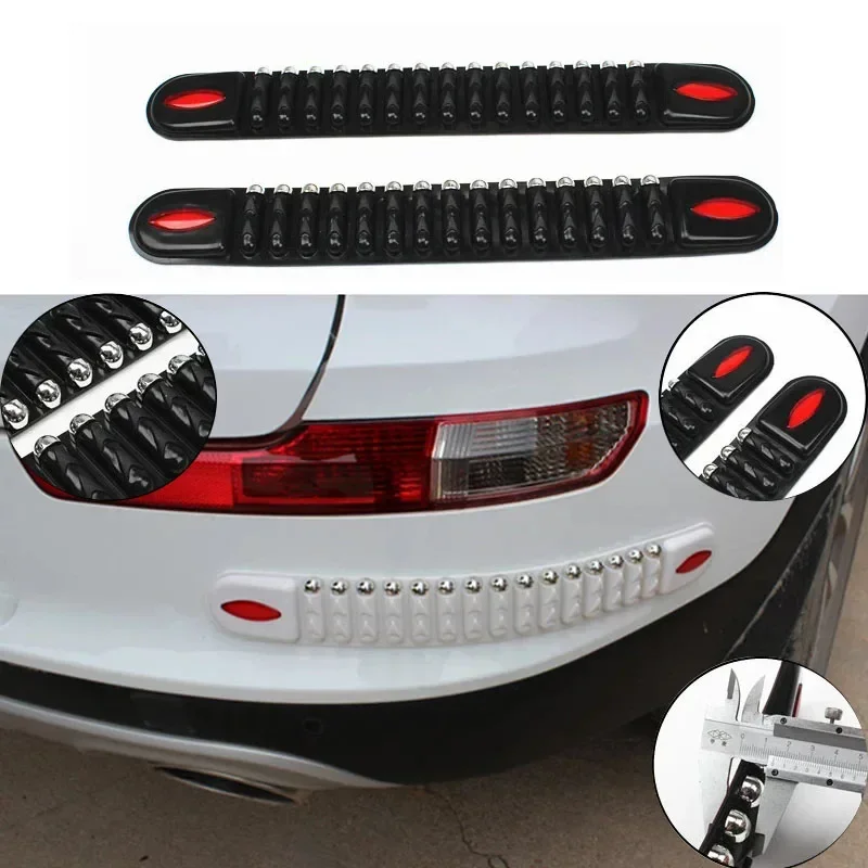 41.5 X 5.5CM 2 pairs of car protectors, front and rear bumpers, universal rubber stickers, waterproof car protection accessories