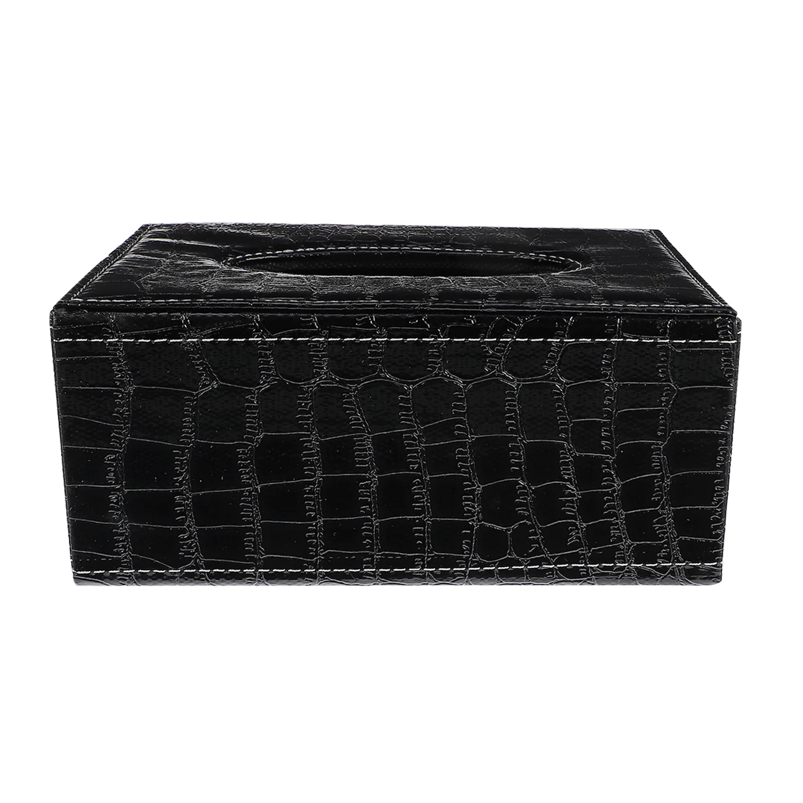

1Pcs Tissue Box Premium Quality Black Napkin Organizer for Home Bathroom Office Desktop Storage Modern Design