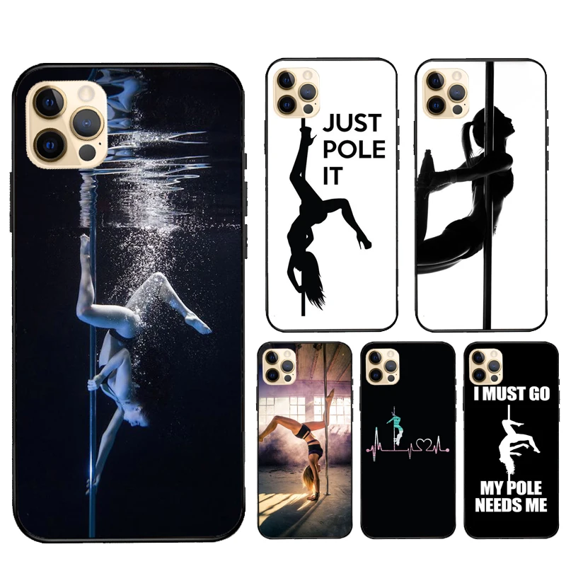 Pole dance dancing Fitness Case For iPhone 11 Pro Max 12 13 mini X XS XR 7 8 Plus SE 2020 Coque For iPhone 13 Pro