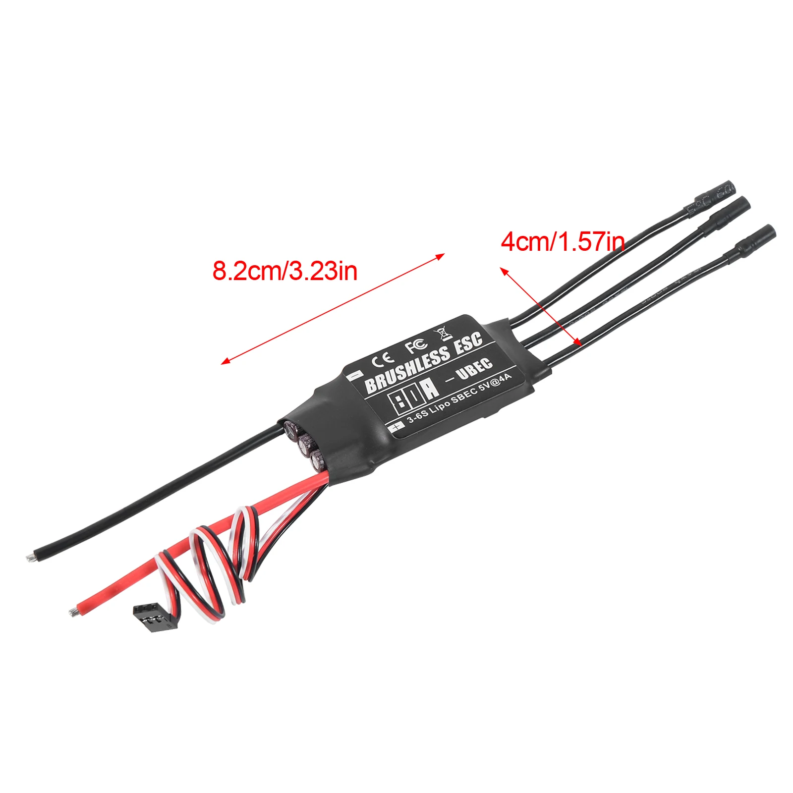 RCDZ-80A 85A Brushless ESC 3-6S LiPo 160A Max Current 5V4A BEC With Exclusive Programming Card Remote/Program Card Programming