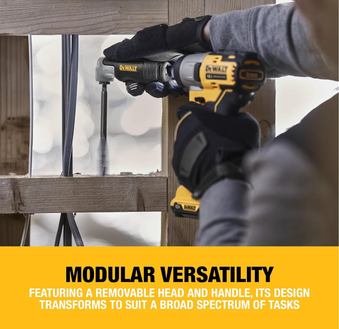 

DWARA 120 Right Angle Adapter Impact Wrench 1/4" 10x Magnetic Drill Bit Holder Power Tool Accessory