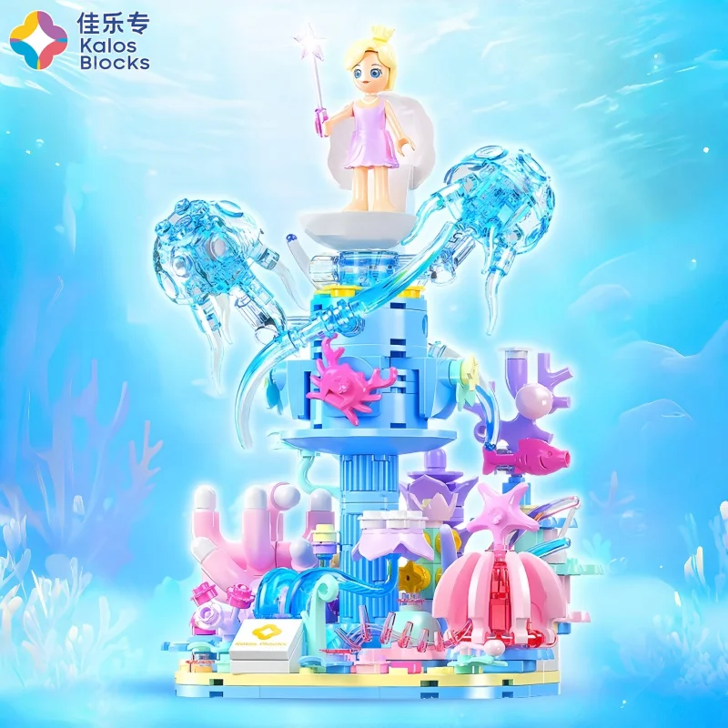 Blocchi da Costruzione Avventura nel Paese delle Meraviglie, Sogni Floreali, Giocattoli di Assemblaggio per Bambini, Modelli Fai-da-Te, Ornamenti, Regali