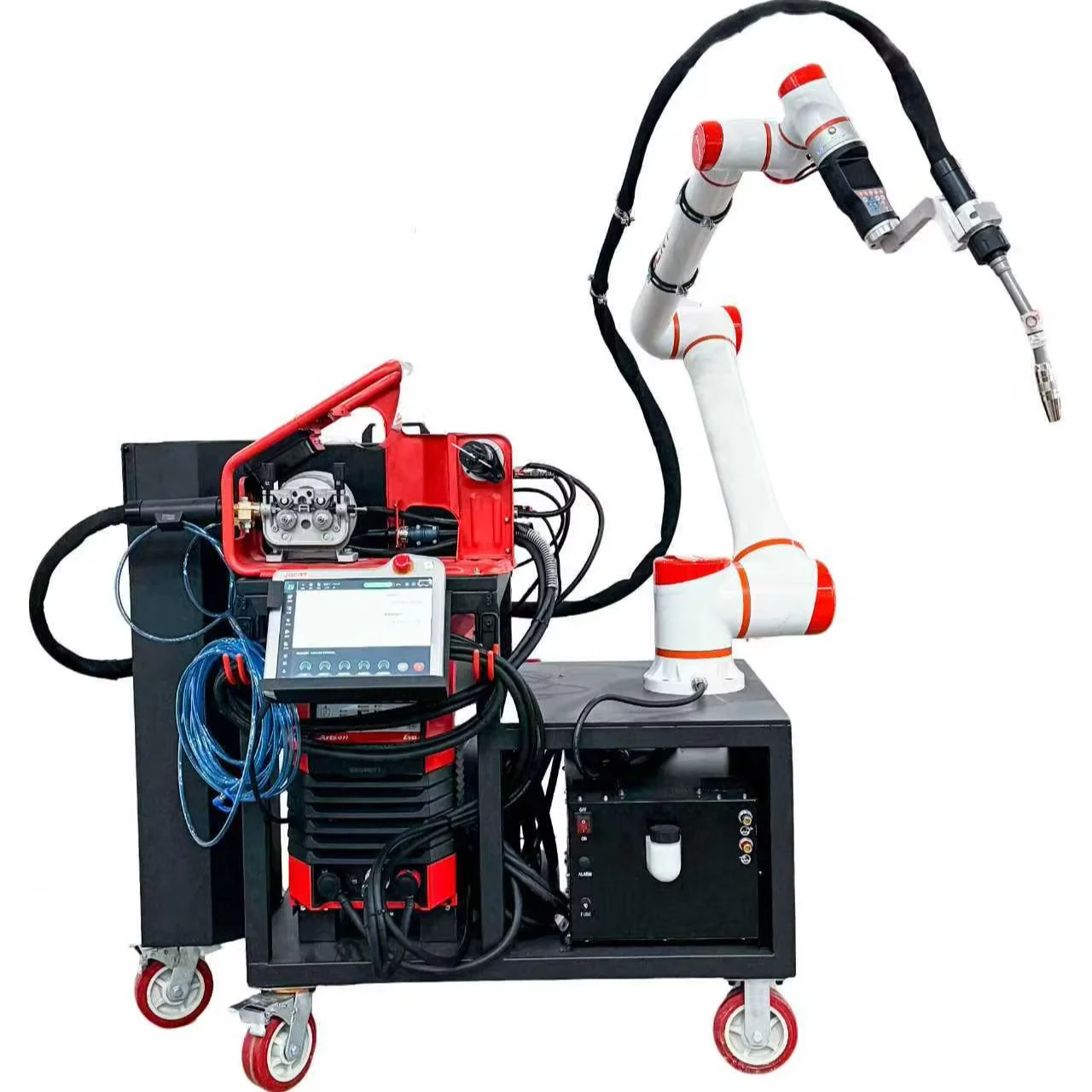 New EZ Customizable Six Axis Welding Robot Arm, PLC Motor Seam Tracking 6kg IP65 for Small Workshop Aluminum Welding