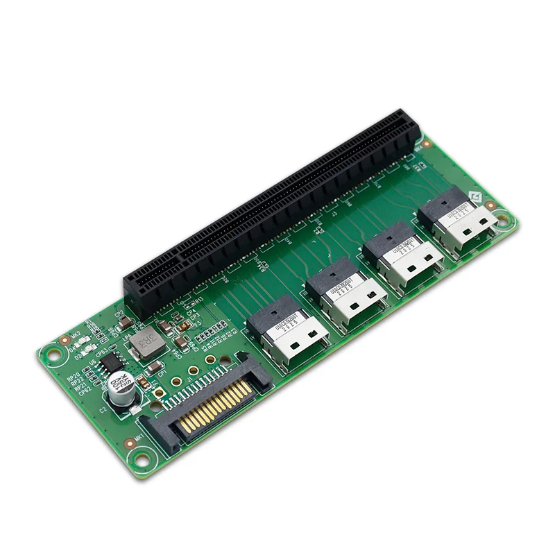 5416PE Adaptador de ranura SFF-8654 a PCIe x16 de 4 puertos