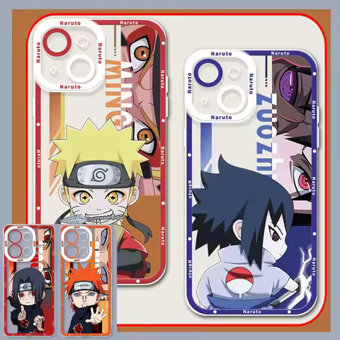 N-NARUTOS Cute Sasuke Itachi Case For Samsung Galaxy S25 Edge S23 S22 S21 S24 Ultra Plus FE A56 A26 A36 5G A16 A06 4G A17 A07