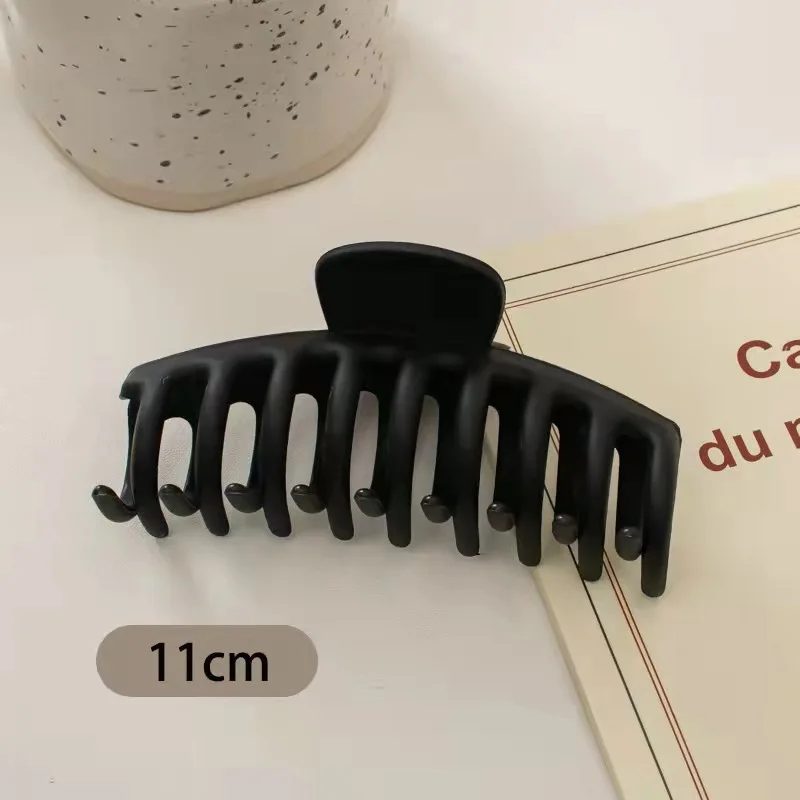 Fermaglio per capelli nero grande per le donne moda francese elegante fermacapelli lettera coreana Clip artiglio per capelli ragazze forcine accessori per capelli