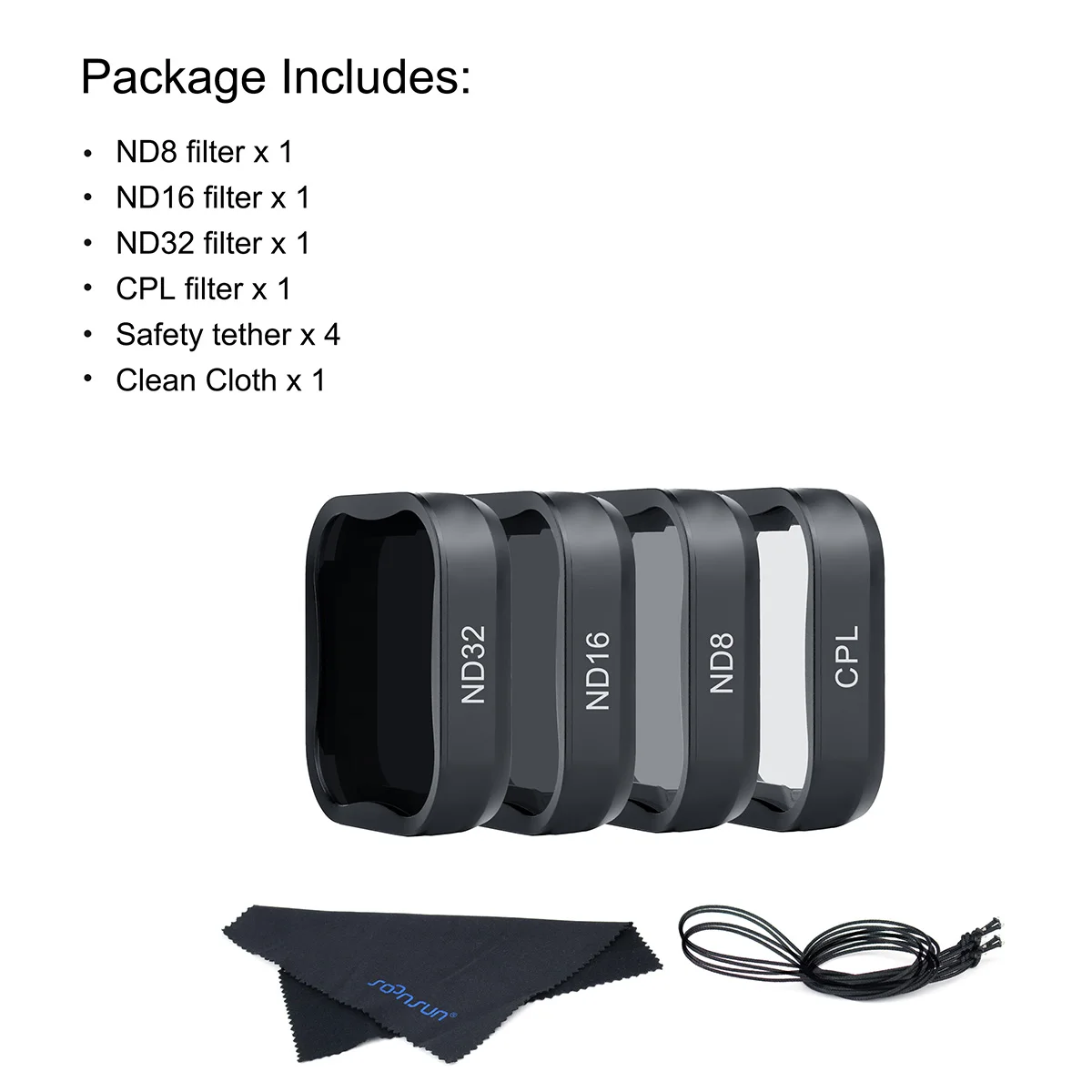 SOONSUN Filtri Per Lenti GoPro Hero 5/6/7 Black: CPL, ND8, ND16 E ND32 Con Custodia Protettiva