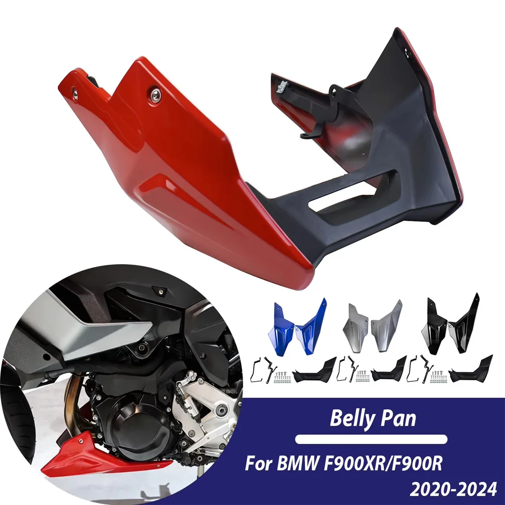 

F900R F900XR поддон для живота, нижний спойлер шасси двигателя, боковой обтекатель для BMW F 900R 900XR 2020-2024, аксессуары для мотоциклов