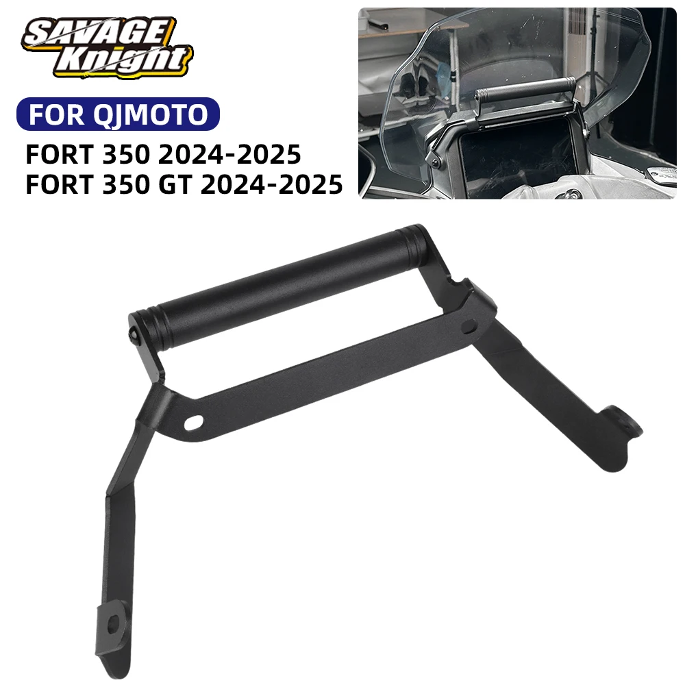 

Motorcycle GPS Navigation Phone Holder Stand Bracket For QJMOTO Fort 350 350GT 2024-2025 Qj Motor Fort350 Fortress 350 Adapter