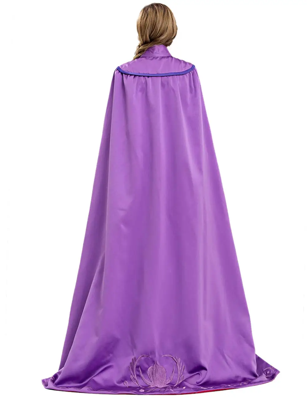 Abito lungo da principessa Anna Frozen con clocak per adulti, regina delle nevi, Elsa, costume cosplay, abiti da festa per donne, vestito operato da