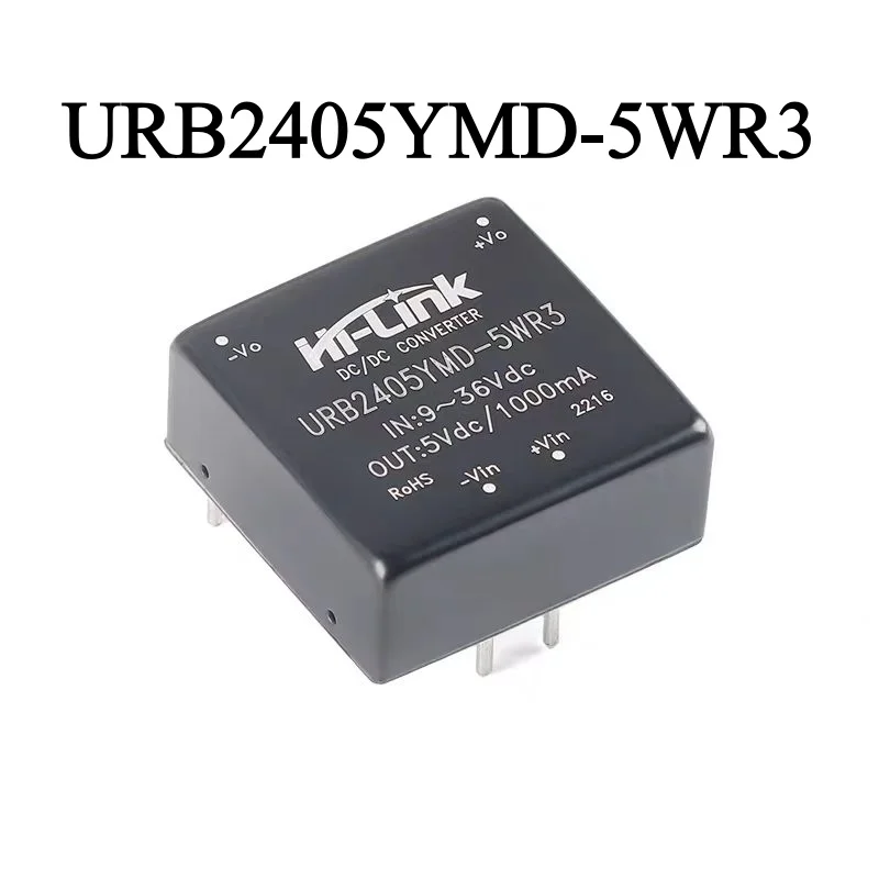 5/1PCS HLK-5D2405A DC stabilized isolated power module 24V to 5P5W DC-DC step-down module power supply URB2405YMD-5WR3