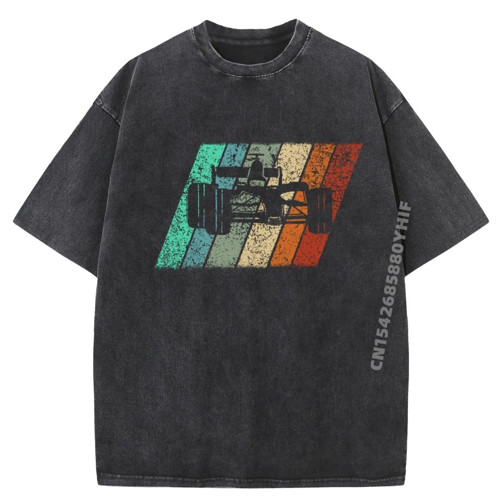 

Mens Graphic Tees Formula Racing Retro 70s Vintage Silhouette Tshirt Men Luxury Clothes Men Vintage Washed Shirt