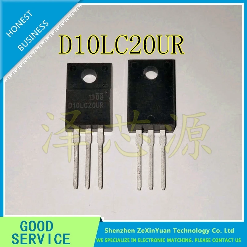 10PCS/LOT D10LC20UR D10LC20U D10LC20 TO-220F New Original