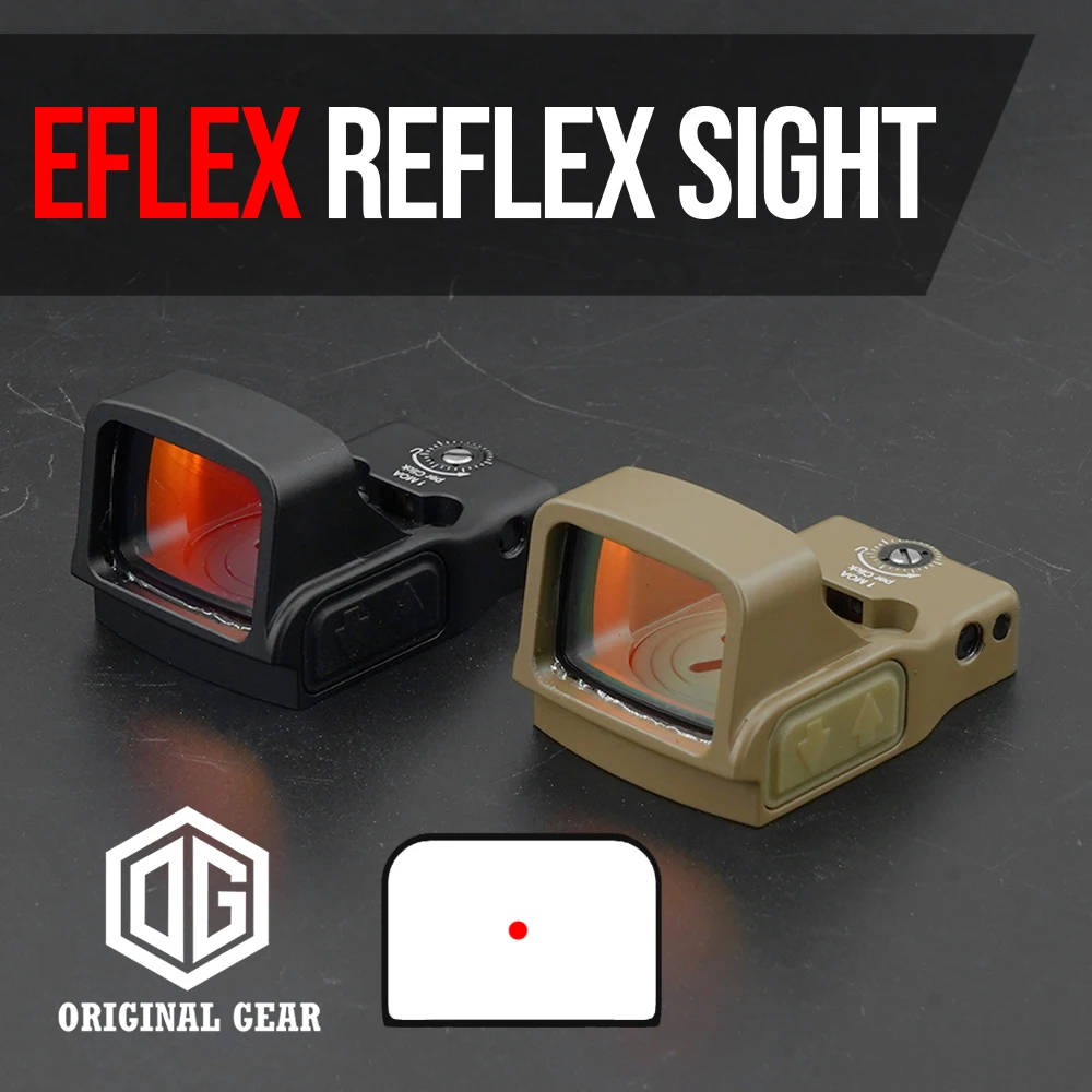 

Tactical Red Dot Sight EF Mini Red Dot Reflex Optics Sight 3MOA with Full Markings For Huting Airsoft