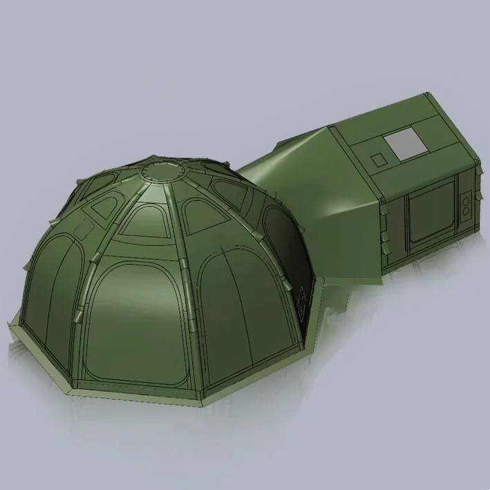 Outdoor air tent waterproof inflatable camping family 8-10 people