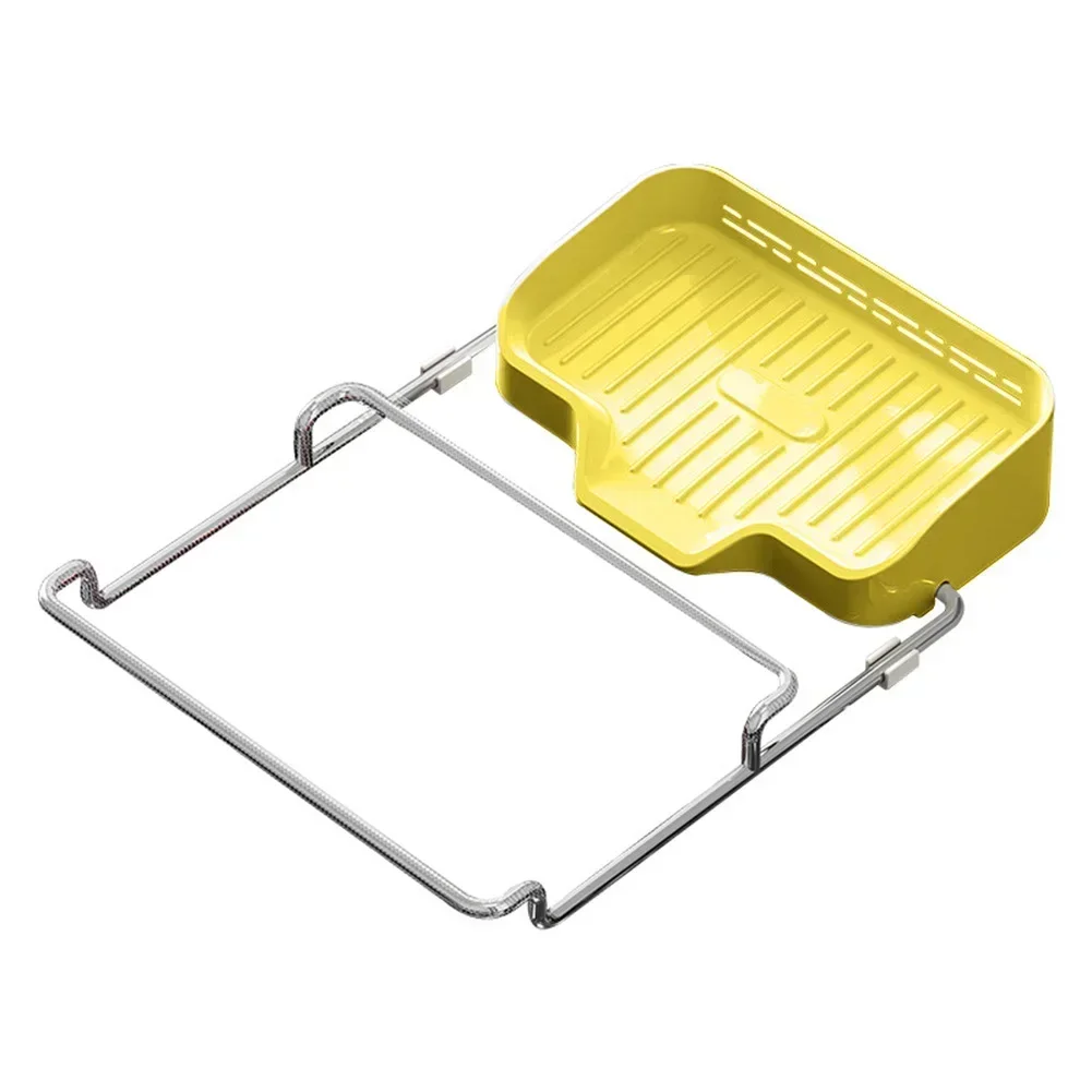 1set 23.7x16.7cm Sink Filter Rack Soap Box Rag Holder Drain Basket For Kitchen Leftovers Drainer Kitchen Sink Accessories